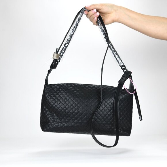 Like Dreams Morgan Baguette Shoulder Crossbody Bag - Black - Picture 1 of 9